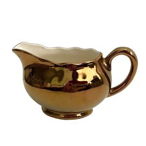 Antique Grays Pottery Made in Stoke-On-Trent England  Bronze-Gold Creamer